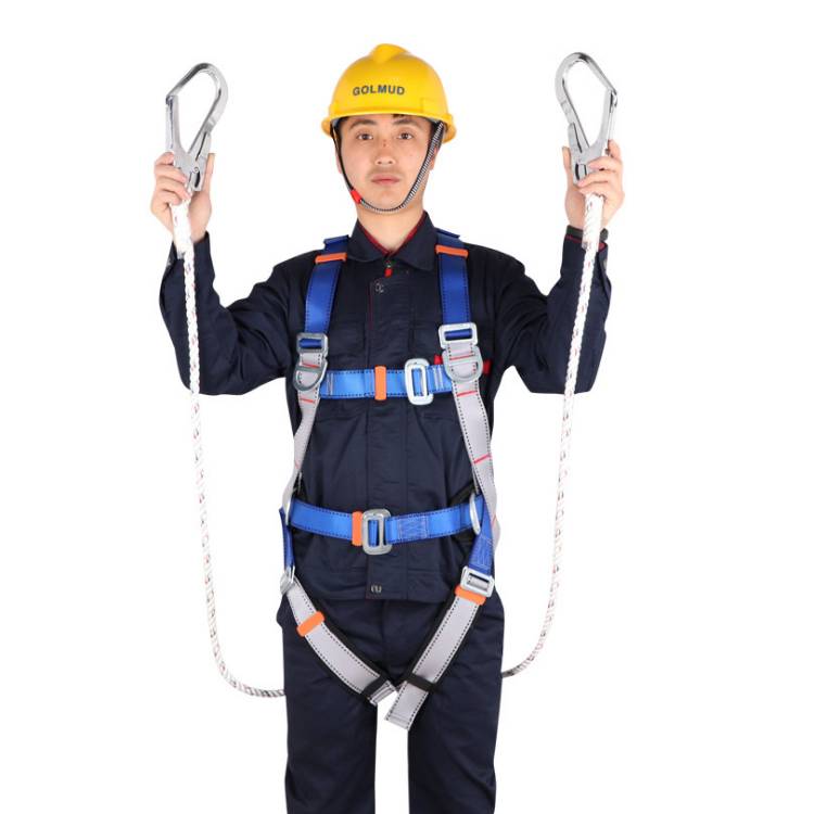 Strong Polyester Industrial Work Climbing 5-point Fall Protection Tree Strap Safety Belt Body Universal Harness